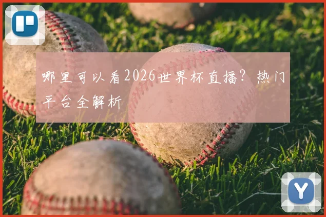 哪里可以看2026世界杯直播？热门平台全解析